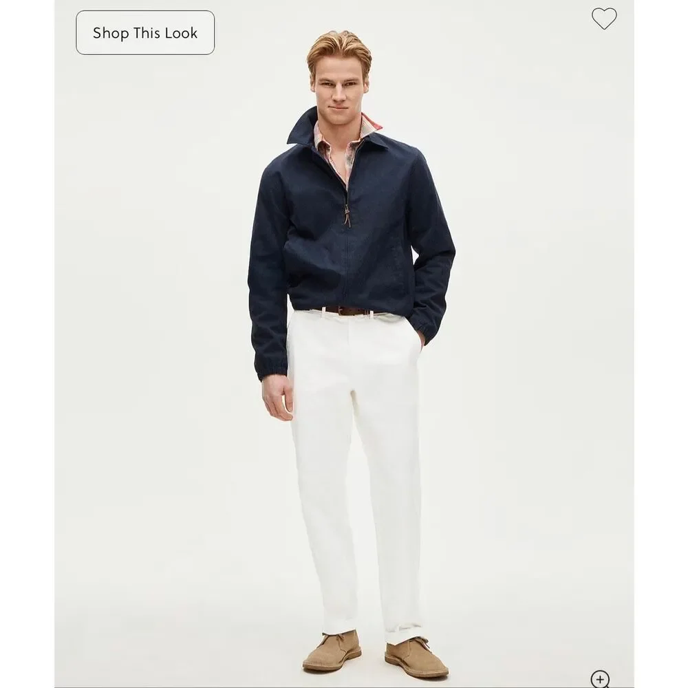 J. Crew Classic chino pant in White NWT 35/32